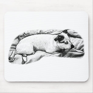 Mousepad Foco Terrier, Elevação De Mesa Dotada
