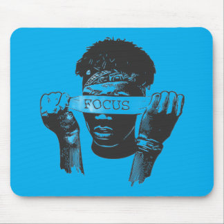 Mousepad Focus Blindfold Motivational Street Art Illustrati