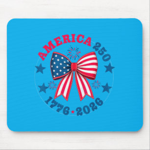 Mousepad Fofa Menina Patriótica dos EUA de 250º Aniversário