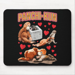 Mousepad Fofa panchi-kun bebê macaco bebê macaco meme engra