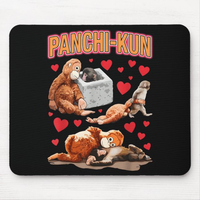 Mousepad Fofa panchi-kun bebê macaco bebê macaco meme engra (Frente)