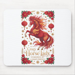 Mousepad Fofa Senhora do Cavalo Louco 2026 Energizada Lunar