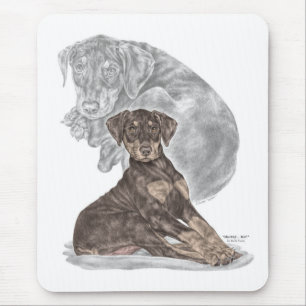 Mousepad Fofo de Doberman