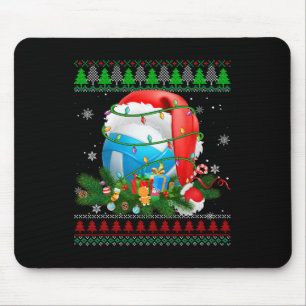 Mousepad Fofo feio Natal Pajama Voleibol Ligh