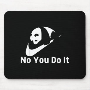 Mousepad Fofo Panda Preguiçoso Vintage Não É