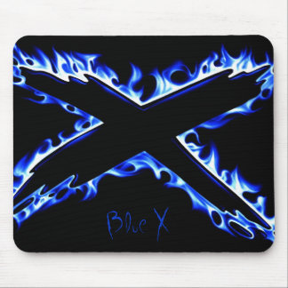 Mousepad FOGO AZUL X, X azul