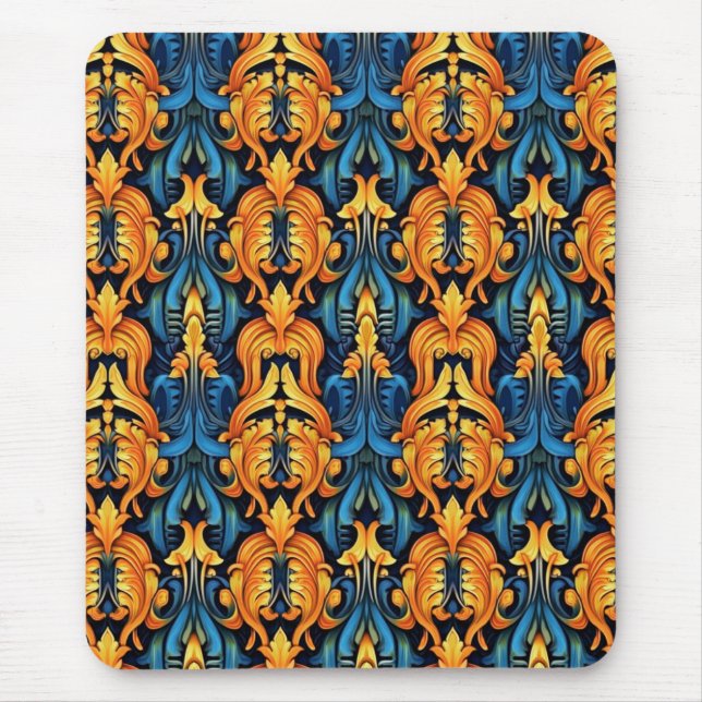 Mousepad Fogo Barroco e Gelo (Frente)