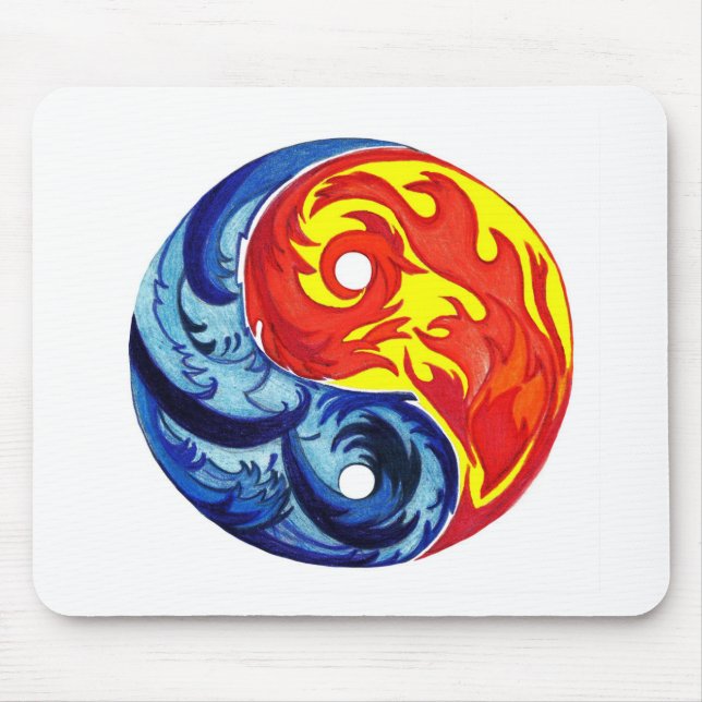 Mousepad Fogo e Gelo Yin-Yang (Frente)