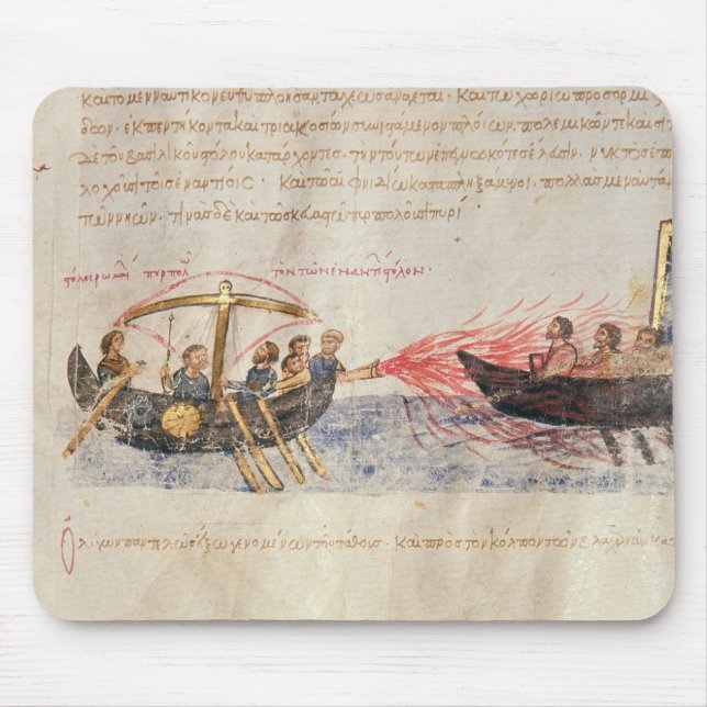 Mousepad Fogo grego (velino) (Frente)