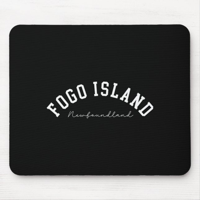 Mousepad Fogo Island Newfoundland Canada College Text  (Frente)