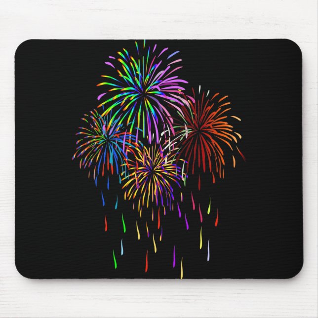 Mousepad Fogos-de-artifício (Frente)