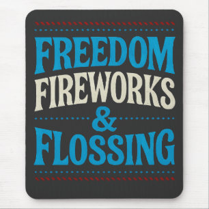 Mousepad Fogos de artifício livres e dentista dentário de f