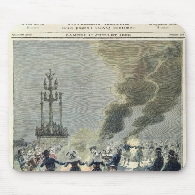 Mousepad Fogueiras iluminadas para comemorar dentro o (Frente)