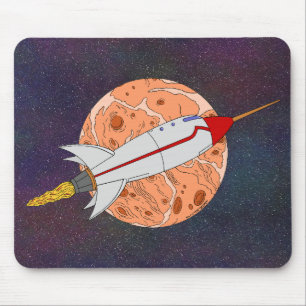 Mousepad Foguete Retro 2026
