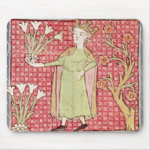 Mousepad Fol.58v abril: Flores da colheita