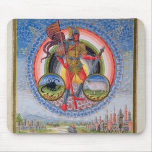 Mousepad Fol.7v o planeta Marte, de "De Sphaera", 1470