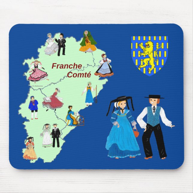 Mousepad Folclore de Franche-Comté, França (Frente)