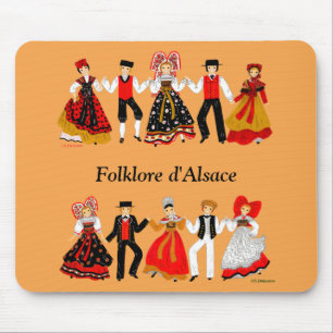 Mousepad Folclore de l'Alsace, França