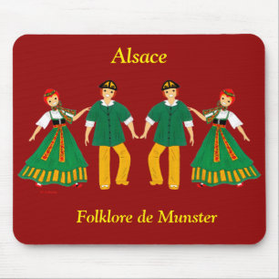 Mousepad Folclore de Munster, Alsace, França
