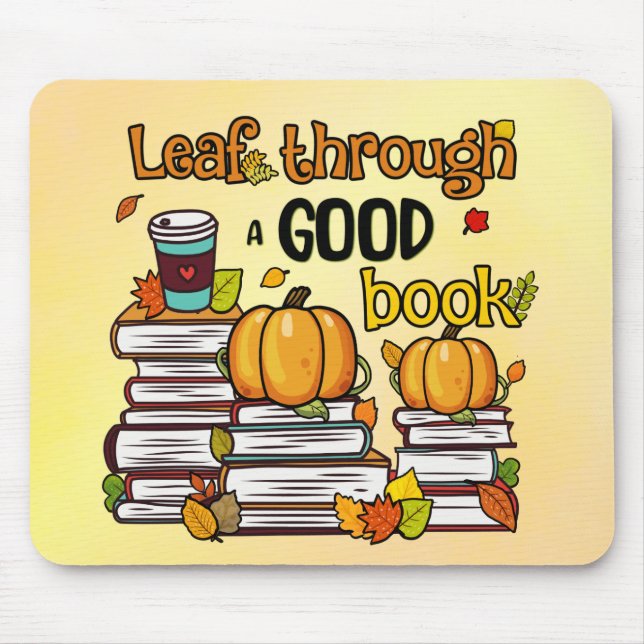 Mousepad Folha Através De Um Bom Livro (Frente)