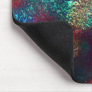 Mousepad Folha de alumínio ou rocha sob plástico azul e ver