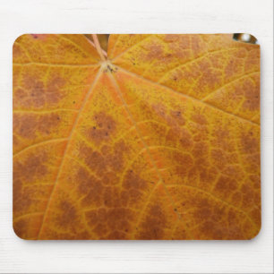 Mousepad Folha de Bordo Amarela Outono Abstrato Natureza