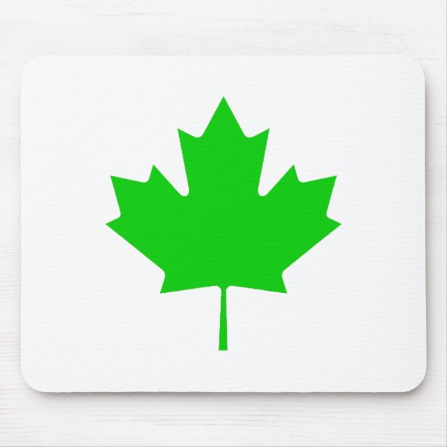 Mousepad Folha de bordo Transp verde os presentes de Zazzle (Frente)