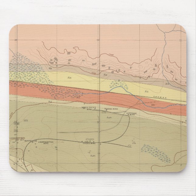 Mousepad Folha de Geologia Detalhada XII (Frente)