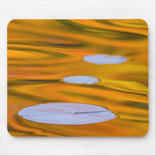 Mousepad Folha de lírio em água laranja, Canadá