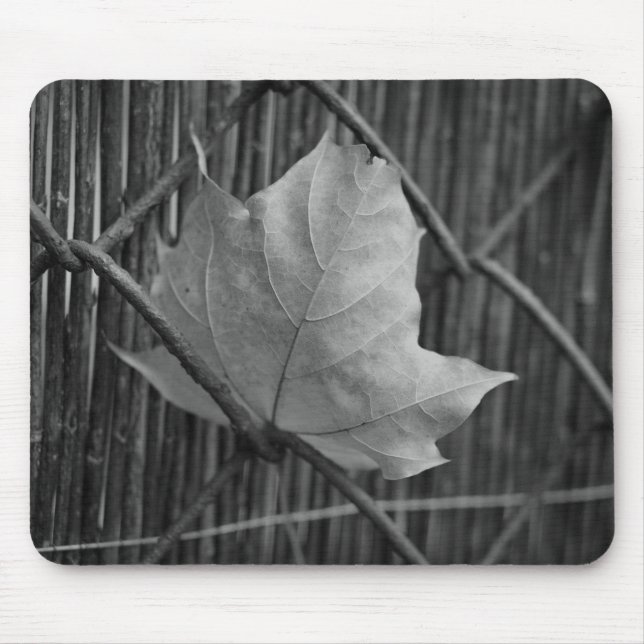 Mousepad Folha de Maple Seca - Pasta-Mão (Frente)