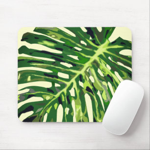 Mousepad Folha de Monstera Tropical