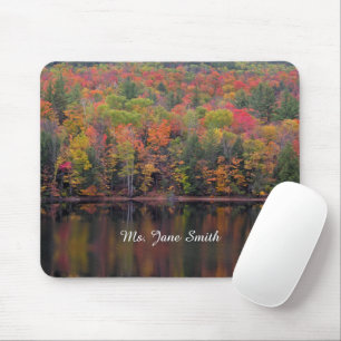 Mousepad Folha de outono Coluna Cores Cores Cores Cores Cor
