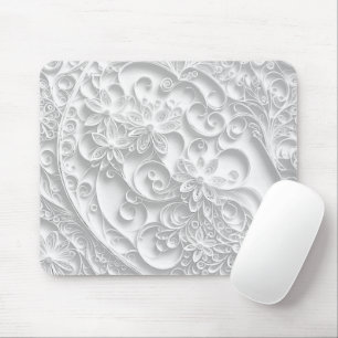 Mousepad Folha de papel prateado Design