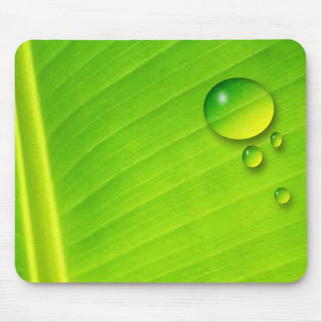 Mousepad folha e gotas (Frente)