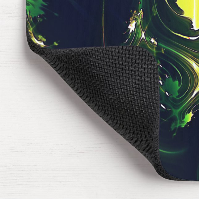Mousepad Folha metálica abstrata com traços brilhantes, sob (Canto)
