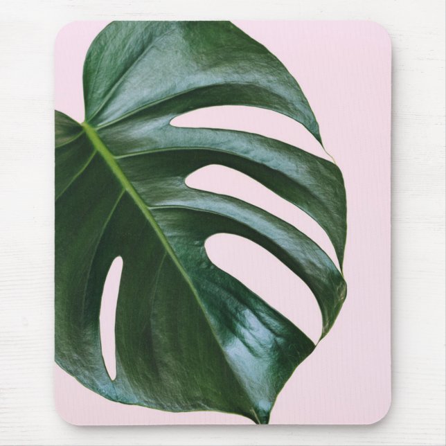 Mousepad Folha tropical de Monstera (Frente)