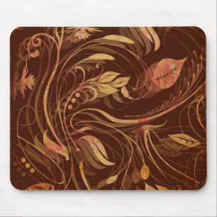 Mousepad Folhagem de Impressão de Queda Elegante