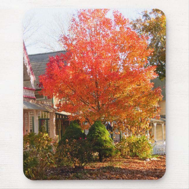 Mousepad Folhagem de outono em Oak Bluffs - Vineyard de Mar (Frente)