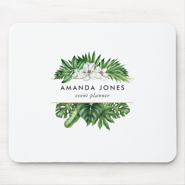 Mousepad Folhagem Tropical Verde (Frente)
