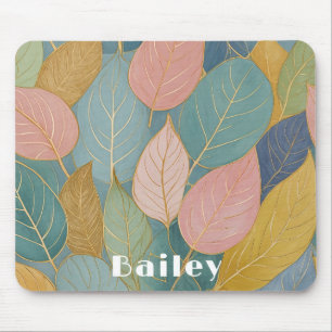 Mousepad Folhagem Whimsical: Pastel Deixa Mato De Rato