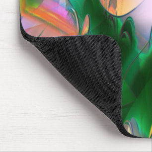 Mousepad Folhas abstrato coloridas com estilo psicodélico
