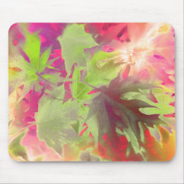 Mousepad Folhas Abstrato Modernas Coloridas