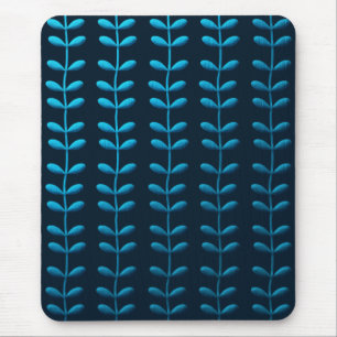 Mousepad folhas azuis