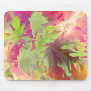 Mousepad Folhas Coloridas Modernas Abstrato