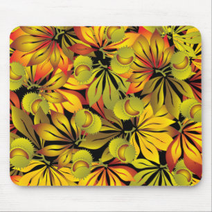 Mousepad folhas da castanha do outono