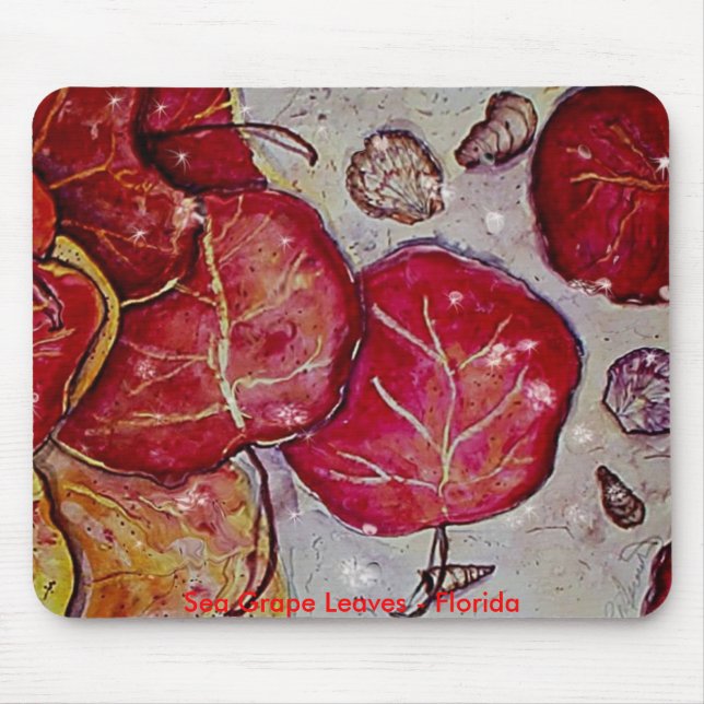 Mousepad Folhas da uva do mar - Florida (Frente)