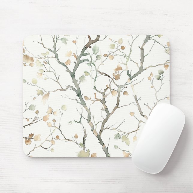 Mousepad Folhas de Árvore de Outono (Com mouse)