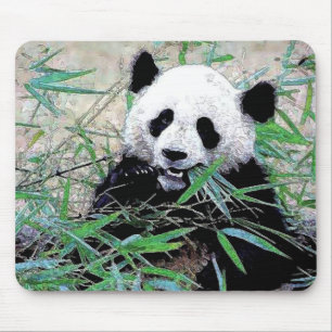 Mousepad Folhas de Comida de Panda