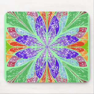Mousepad Folhas de luz verde