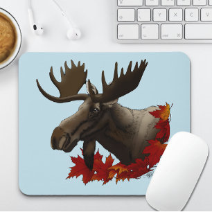 Mousepad Folhas de Maçã Vermelha